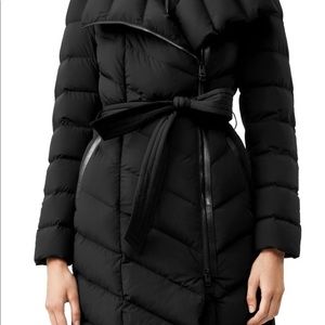 Mackage Ilena leather trim down coat
